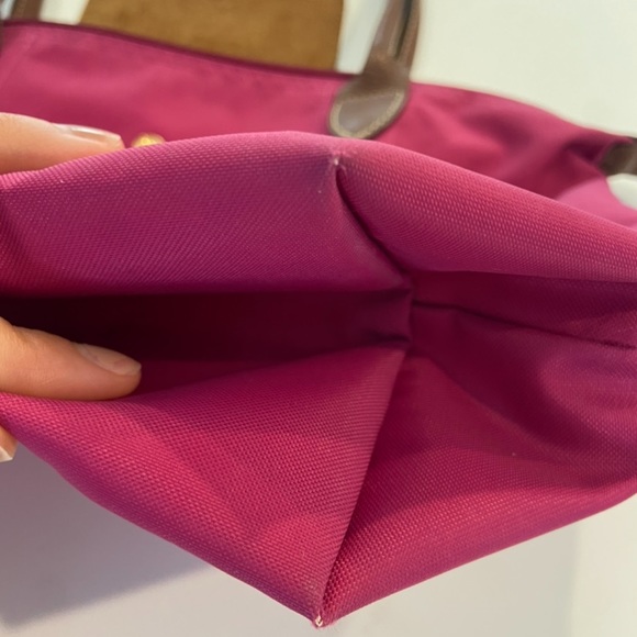 AUTHENTIC Pink Longchamp Le Pliage Small Shoulder Bag Excellent Condition - Picture 14 of 16